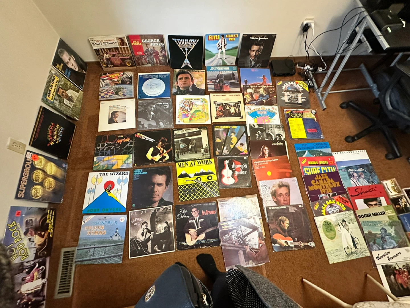 52 Assorted Vinyl Records Collection