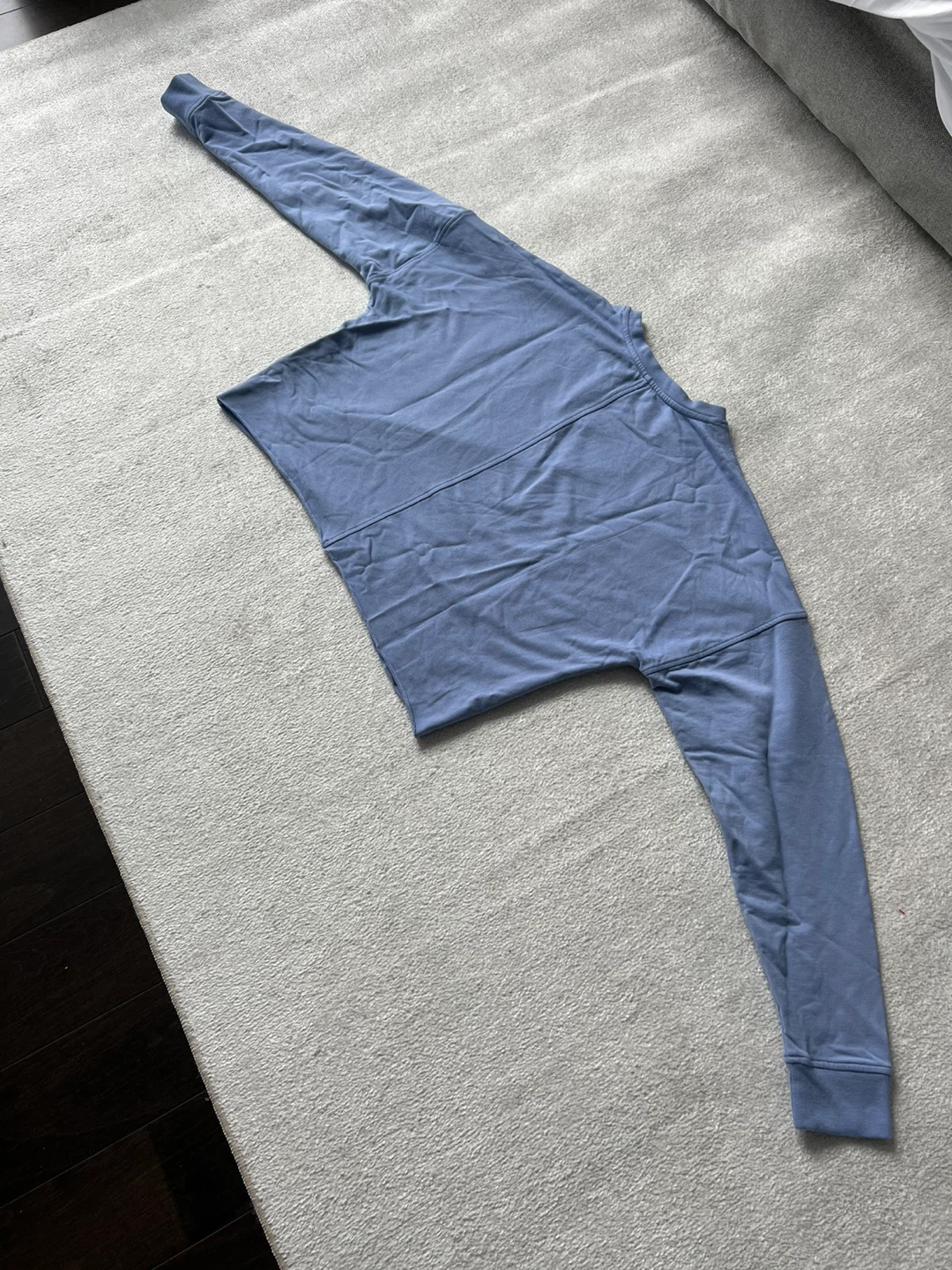 Knix Blue Cotton Cropped Shirt - Size M - photo 4