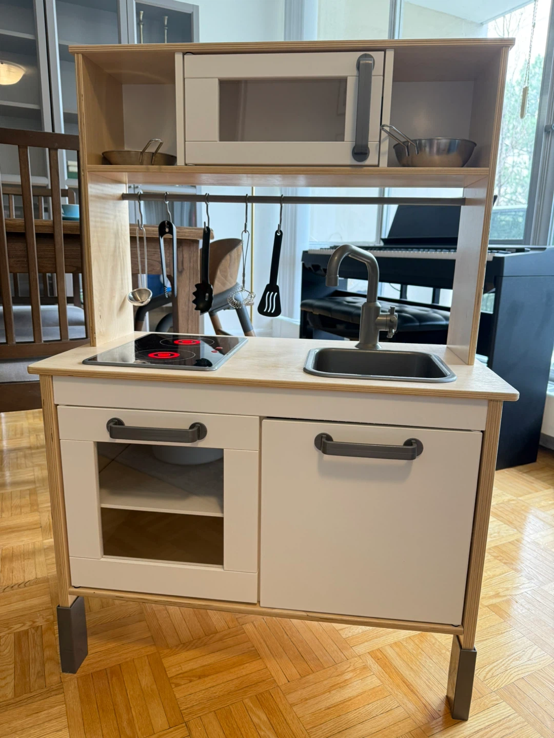 Wooden Play Kitchen with Accessories(ikea)
