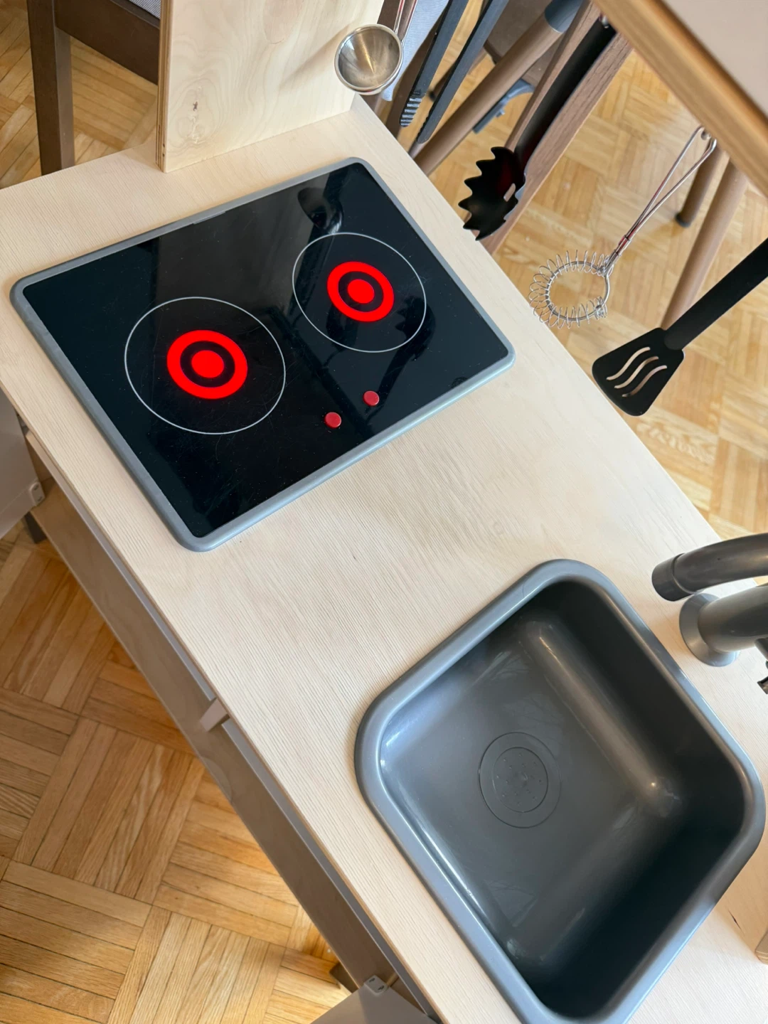 Wooden Play Kitchen with Accessories(ikea) - photo 4