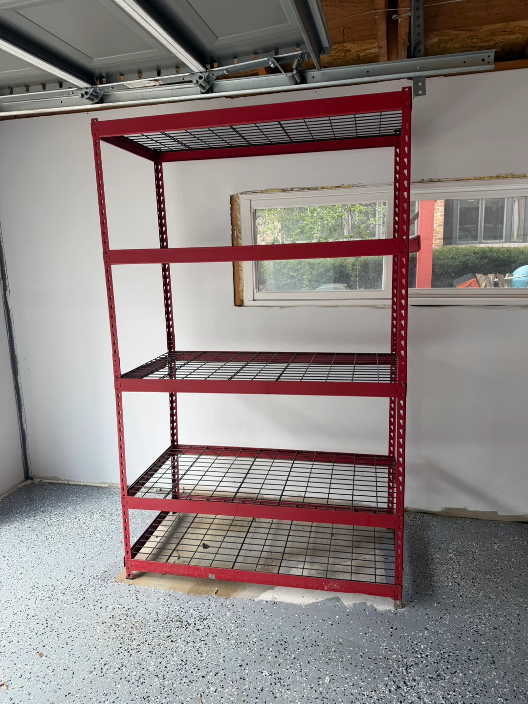 Husky 5-Tier Red Metal Storage Shelving Unit