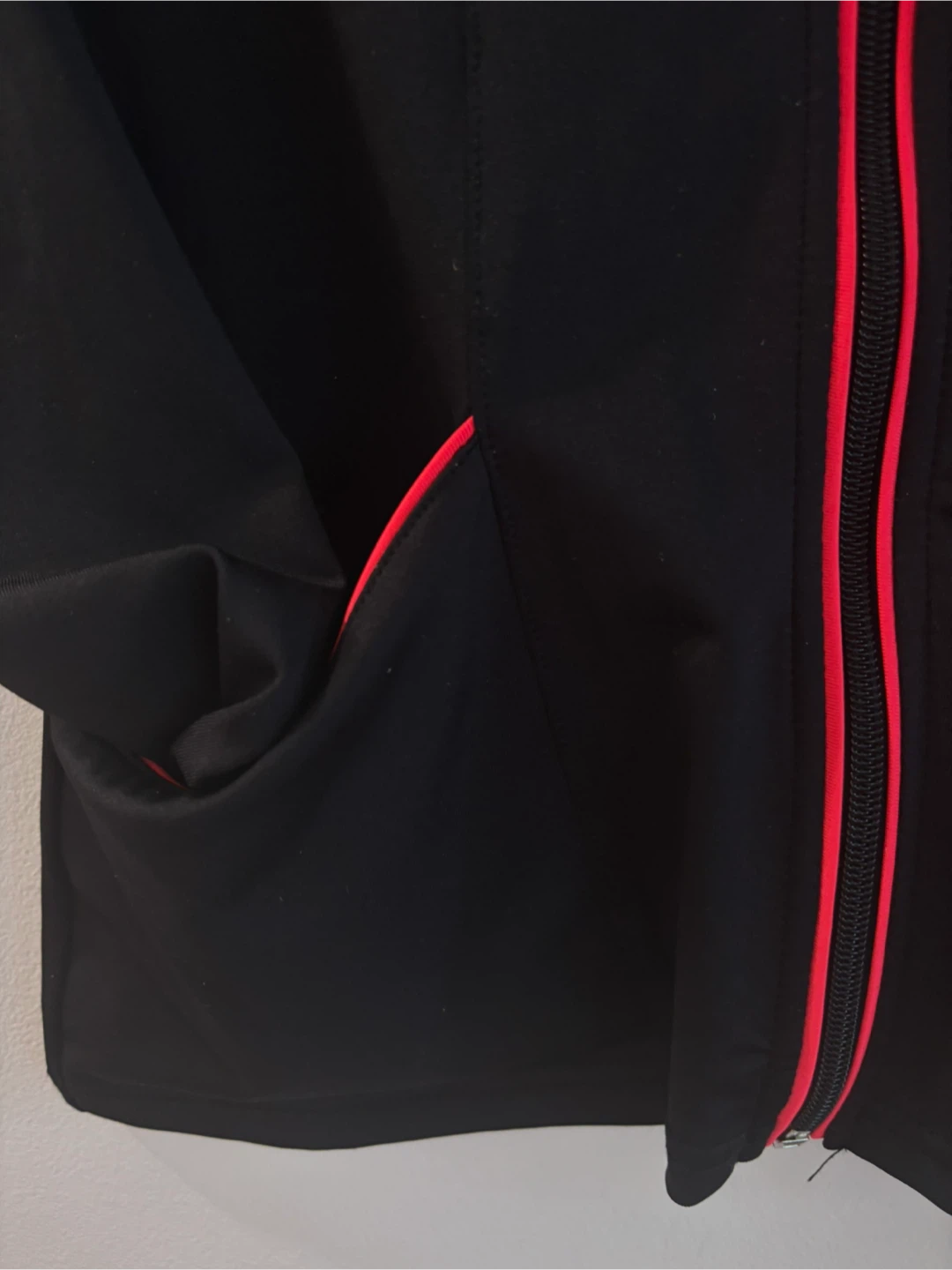 Black Athletic Jacket with Red Accents - photo 3