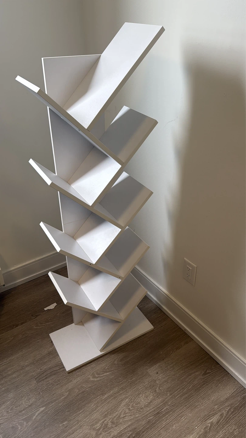 White Modern Tree Bookshelf