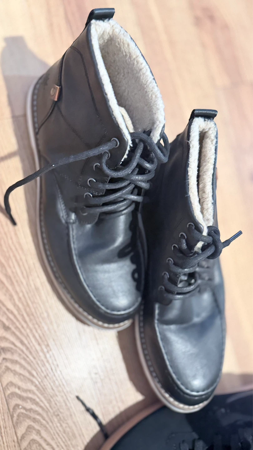 Black Fila High-Top Sneakers with Tan Soles - photo 3