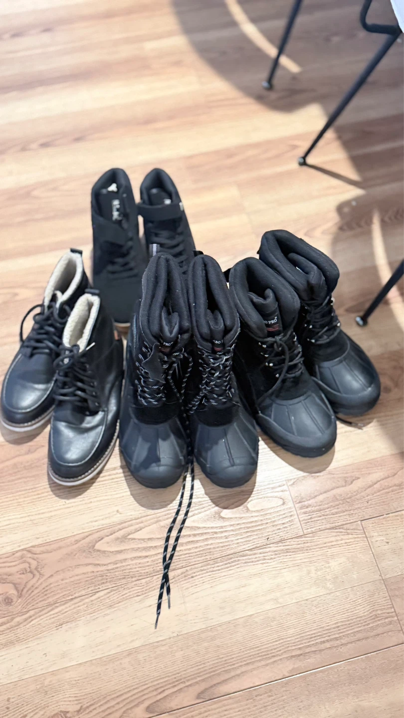 Black Fila High-Top Sneakers with Tan Soles - photo 2