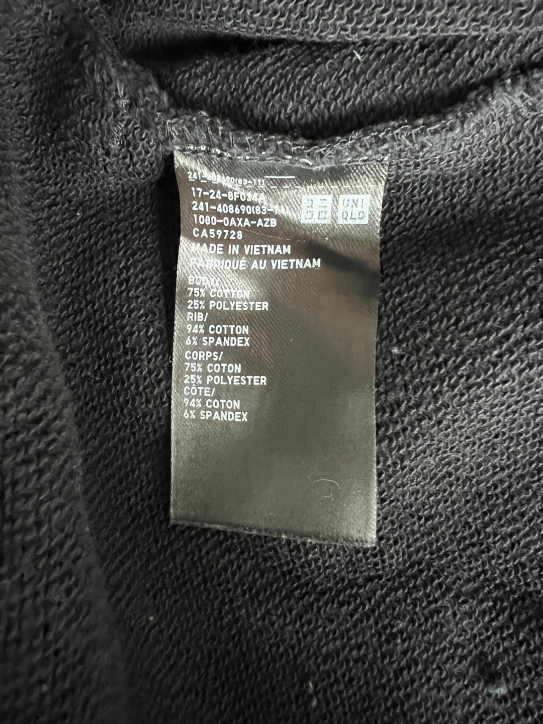 UNIQLO Black Hoodie - Size M - photo 3