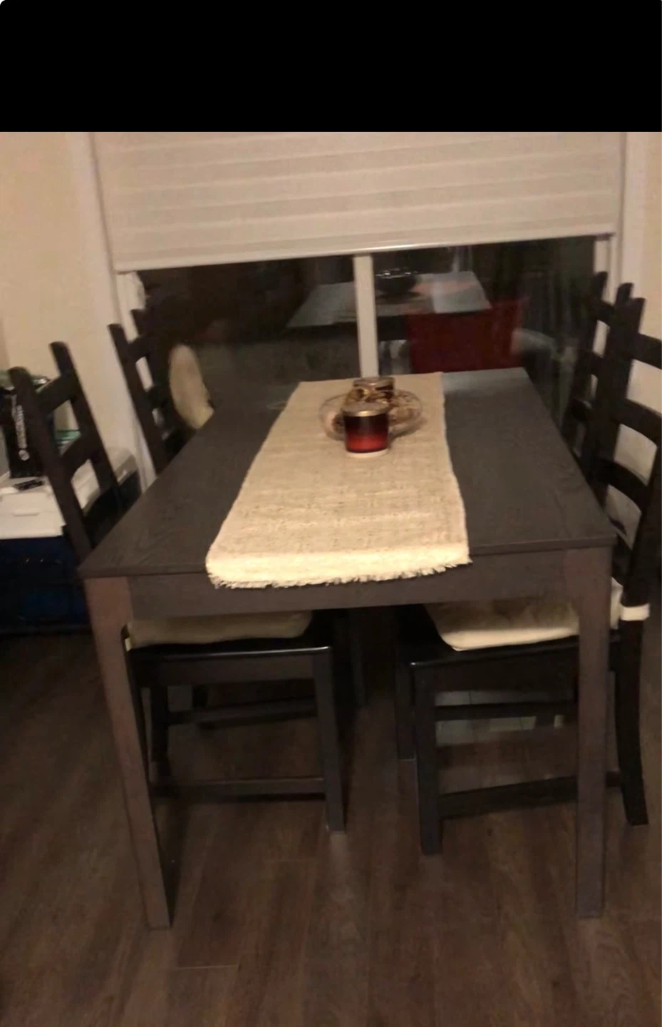 Dark brown Extendable Dining Table