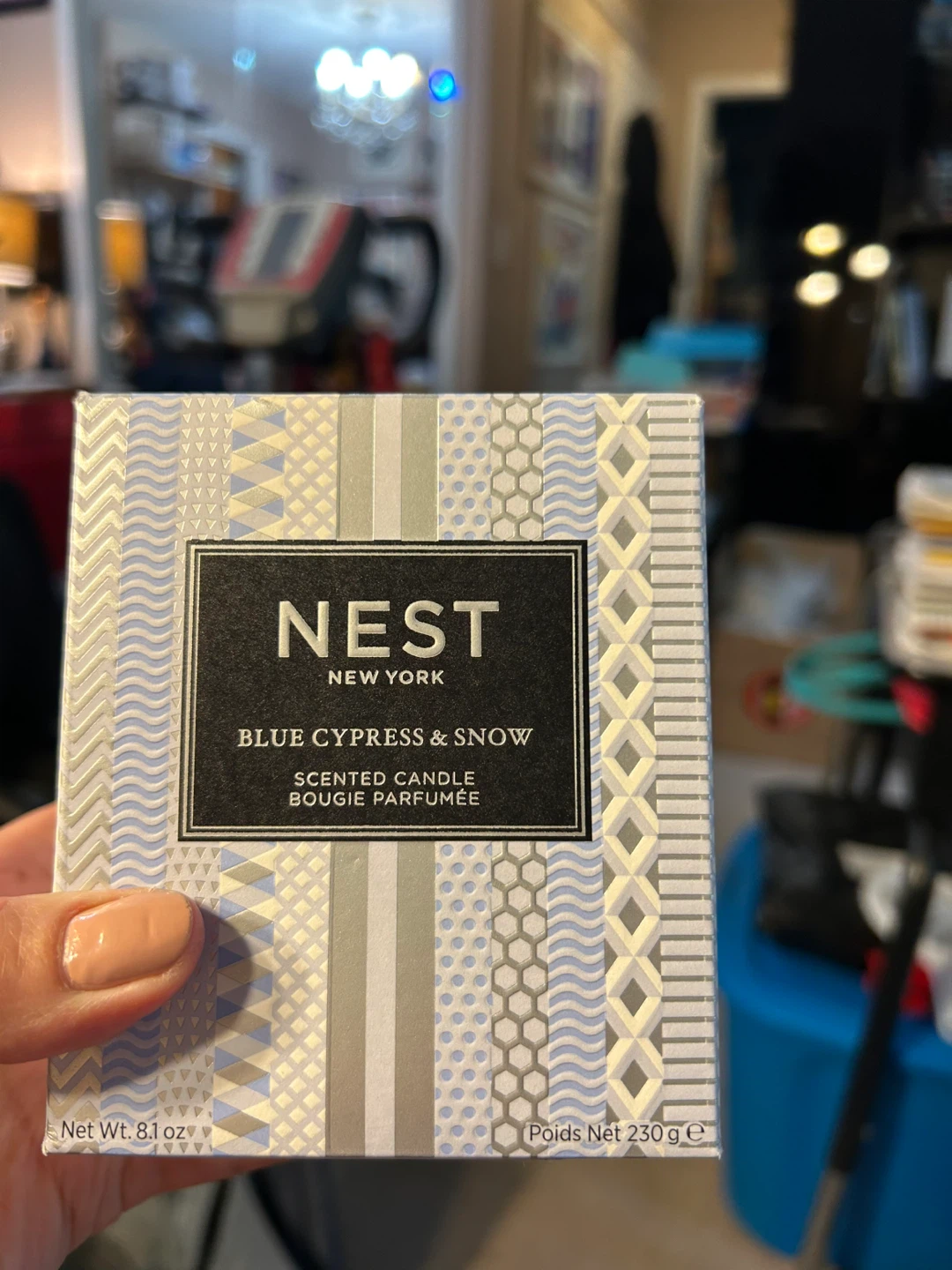 NEST New York Blue Cypress & Snow Scented Candle 8.1 oz