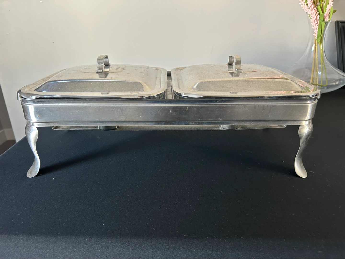 Double Chafing Dish Server with Lids - photo 2