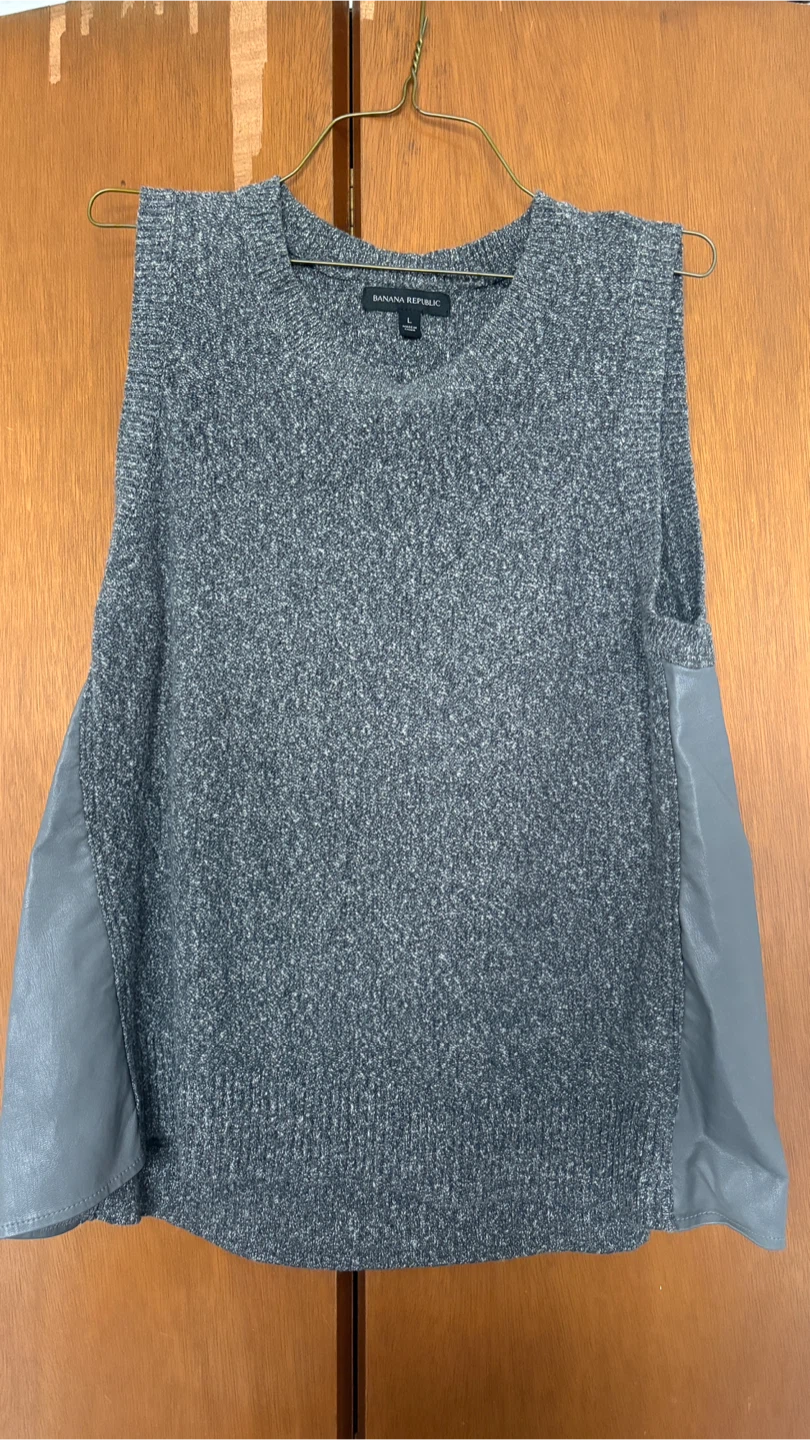 Banana Republic Grey Sleeveless Size L - photo 3