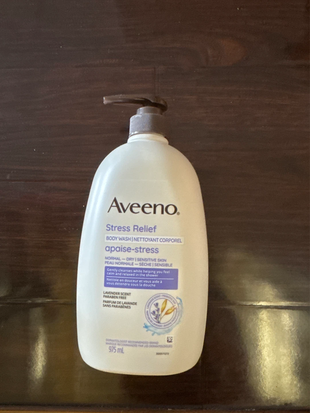 Aveeno Stress Relief Body Wash - Lavender Scent, 975 mL