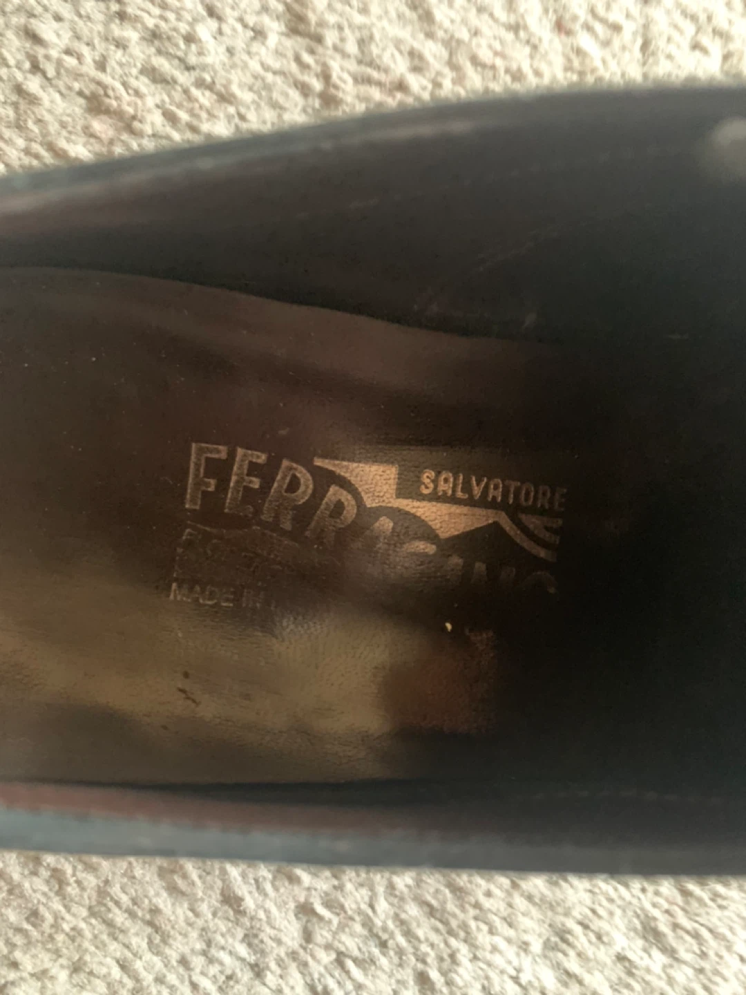 Salvatore Ferragamo Black Leather Wingtip Brogues Men's Shoes - photo 4