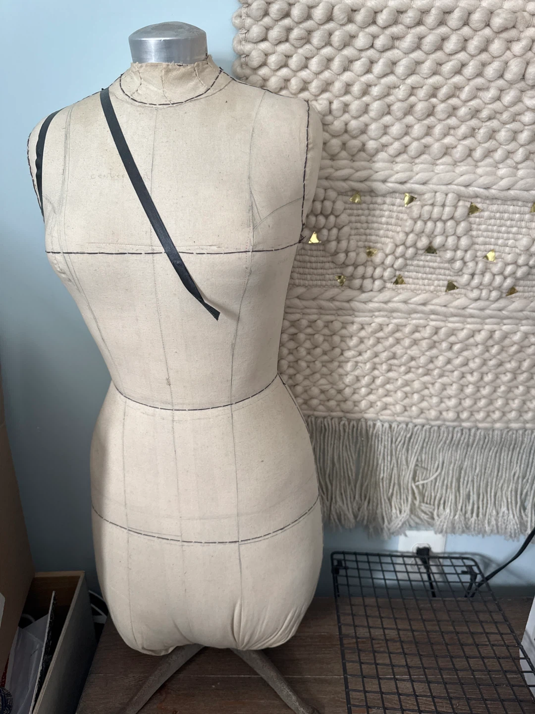 Vintage Fabric Dress Form Mannequin