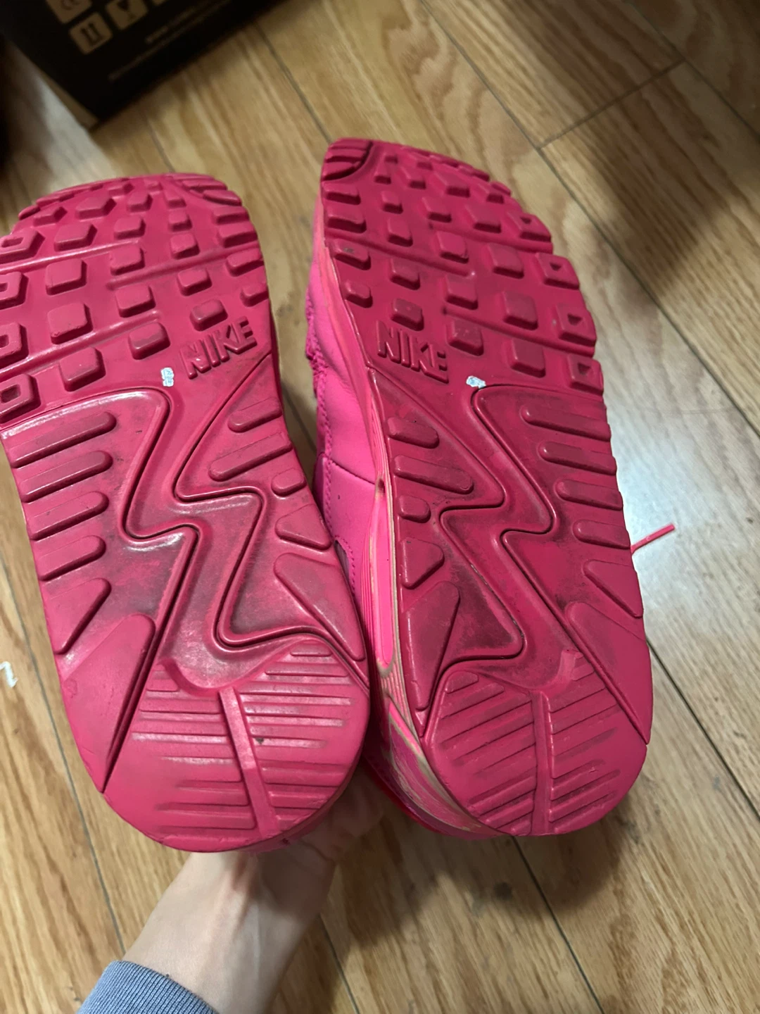 Size 6Y Pink Nike Air Max 90 Shoes - photo 4