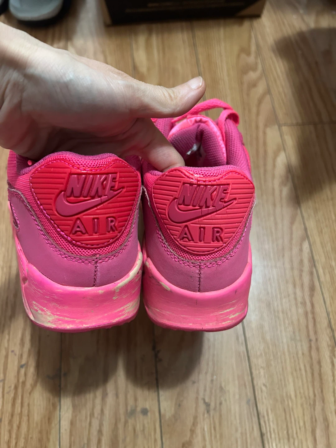Size 6Y Pink Nike Air Max 90 Shoes - photo 3
