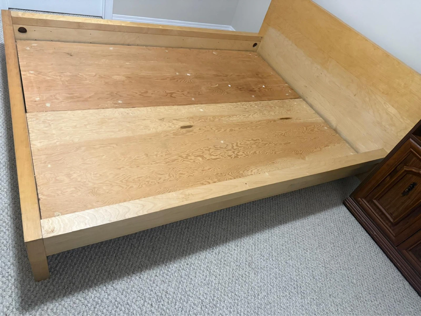 Scott Living Dante Panel Bed Frame - King Size - Brown
