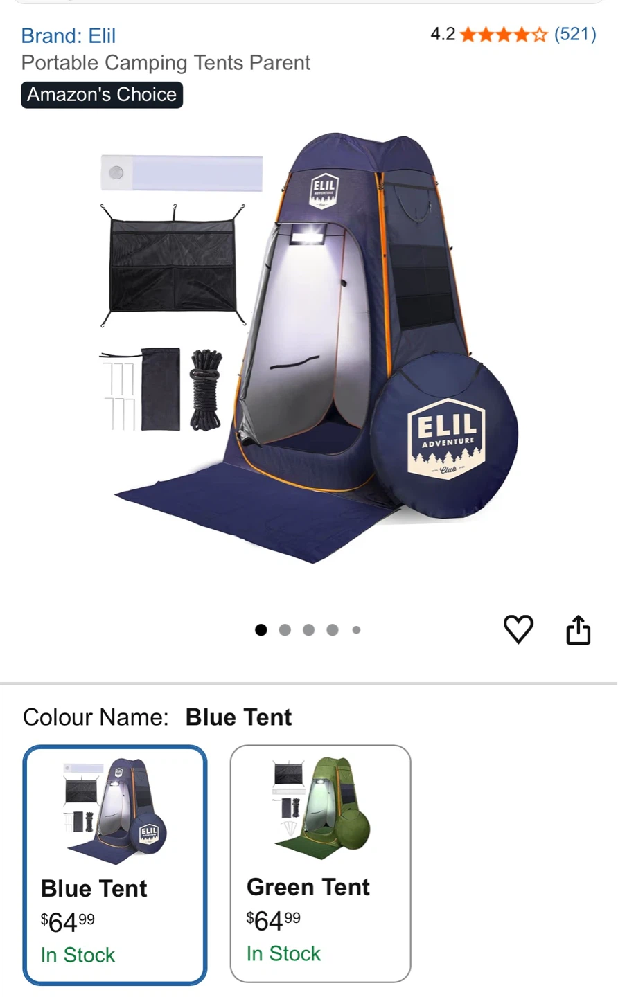 ELIL Portable Camping Shower Privacy Tent - photo 3