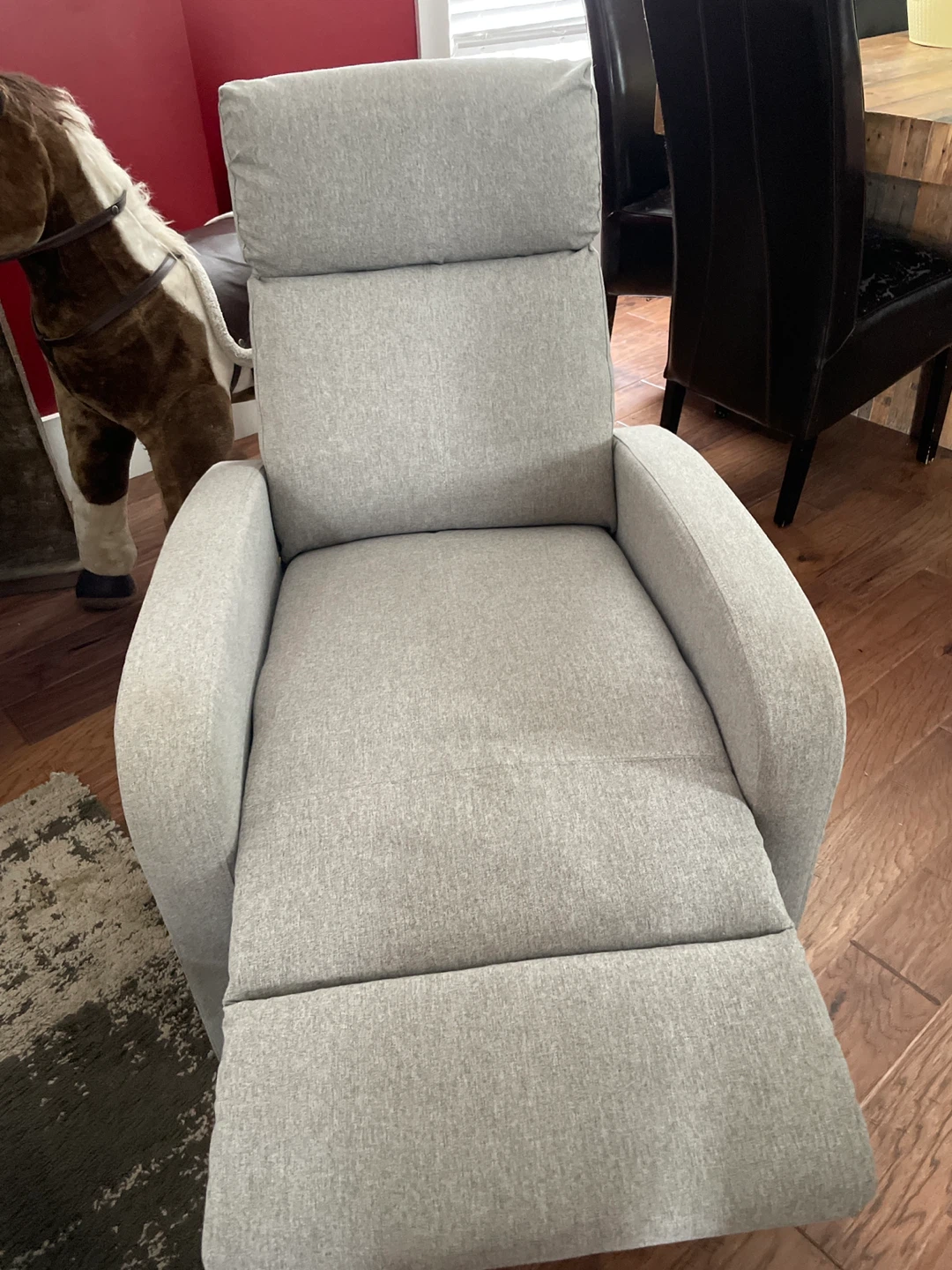 Grey Fabric Recliner Chair - photo 2