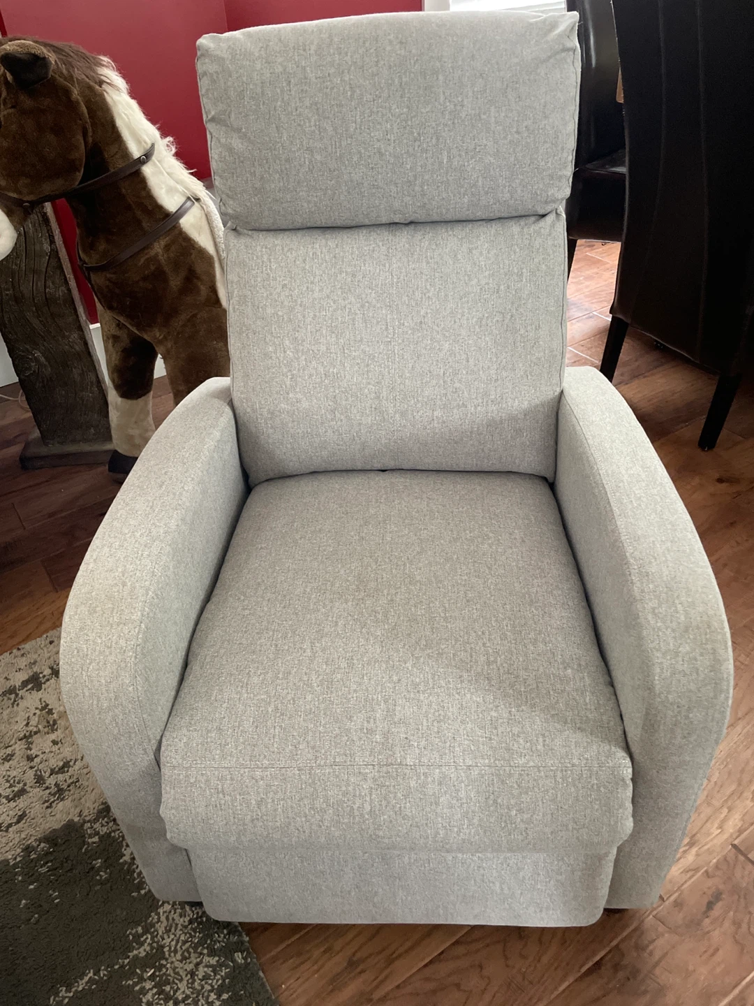 Grey Fabric Recliner Chair