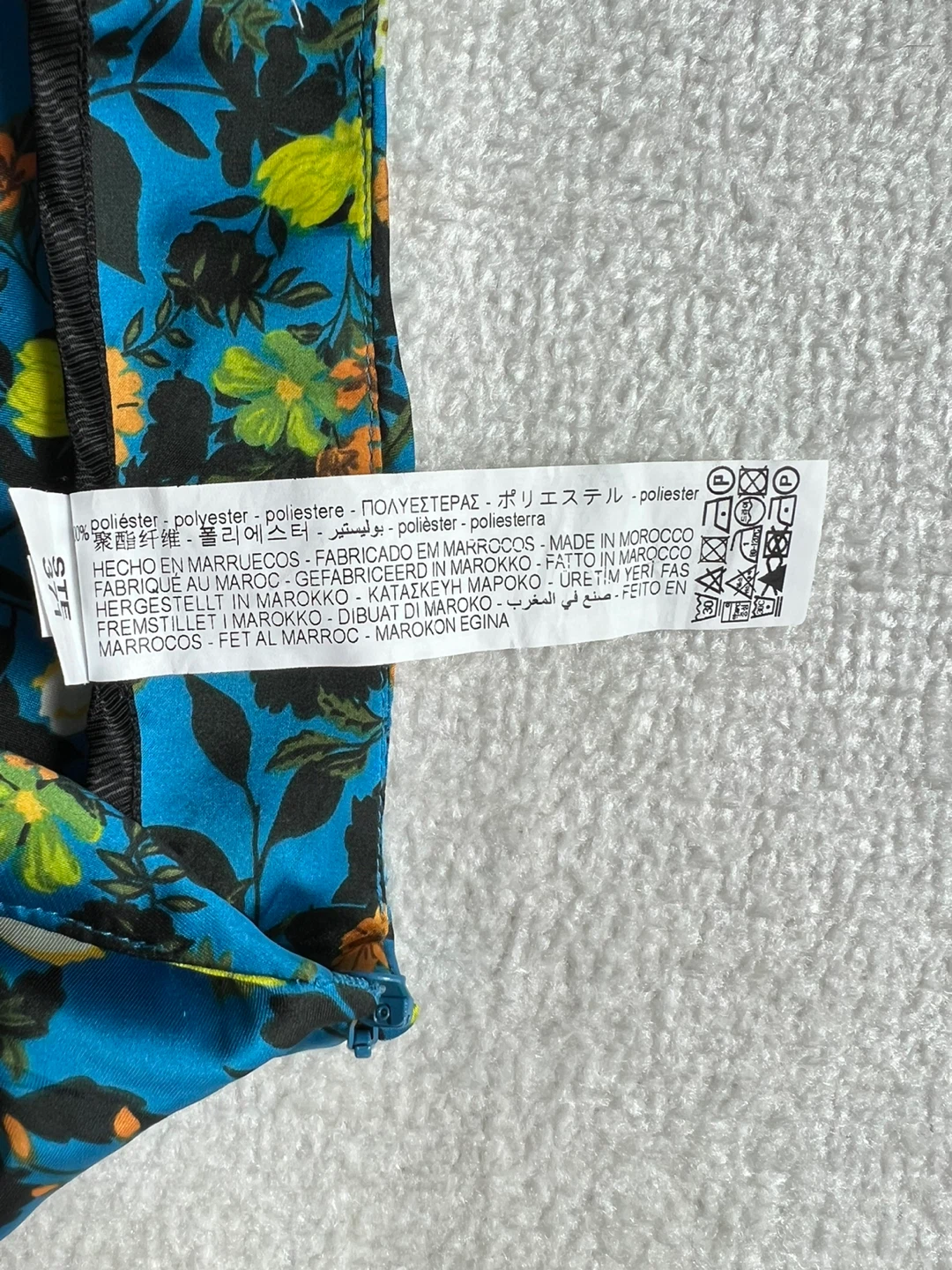 Zara Floral Print Midi Skirt - Blue - photo 3