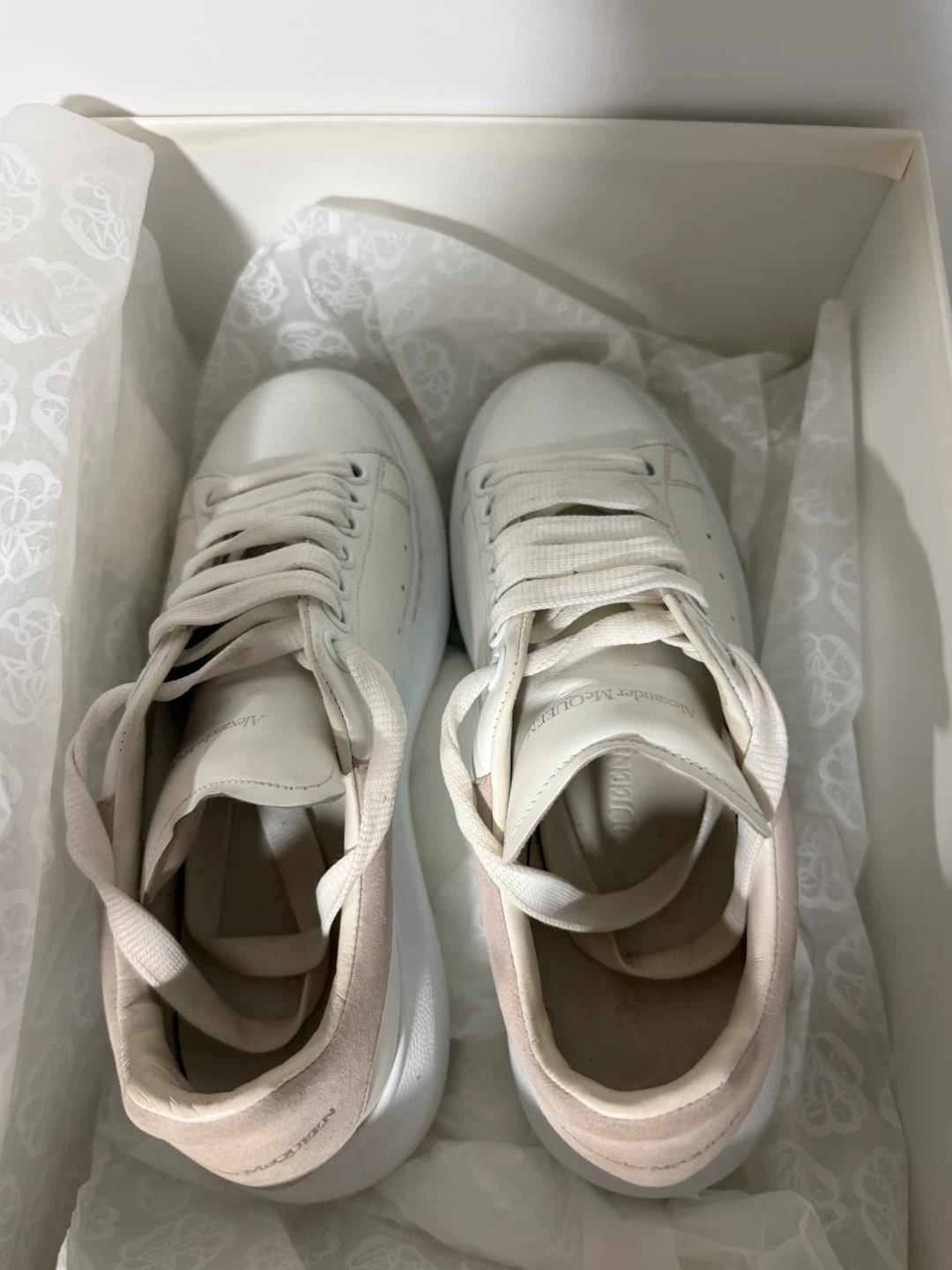 Alexander McQueen Oversized Sneaker - White/Pink - Size 6 - photo 4