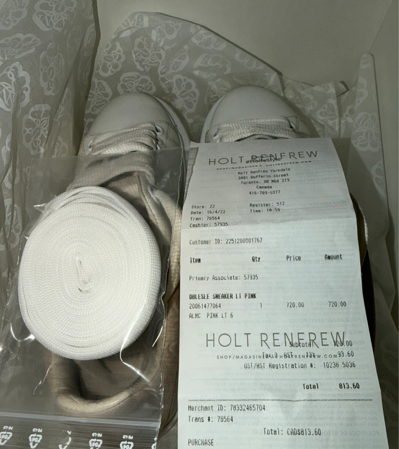 Alexander McQueen Oversized Sneaker - White/Pink - Size 6 - photo 5