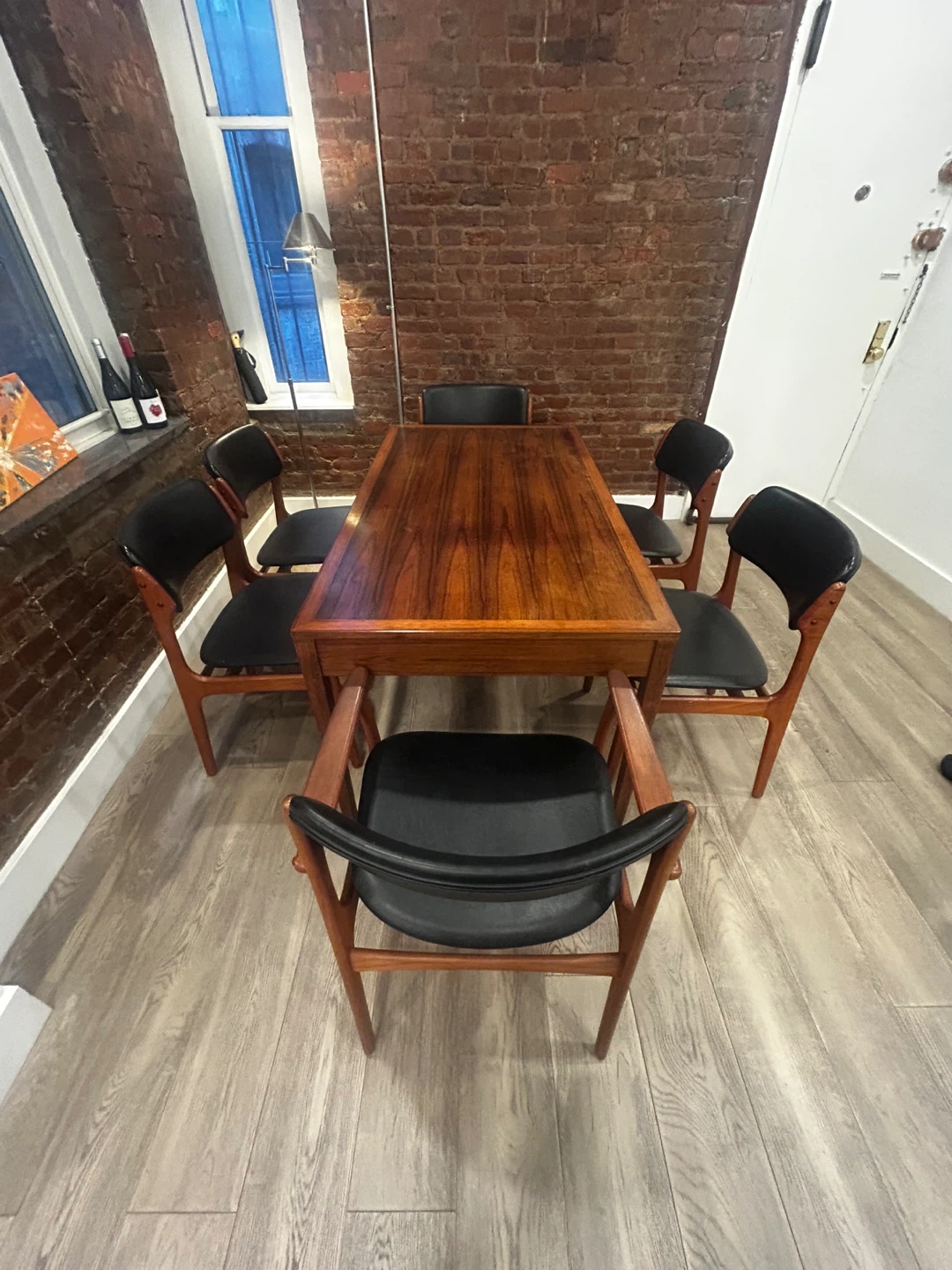Rare Set of 6 Authentic Erik Buch Danish Modern Dining Chairs