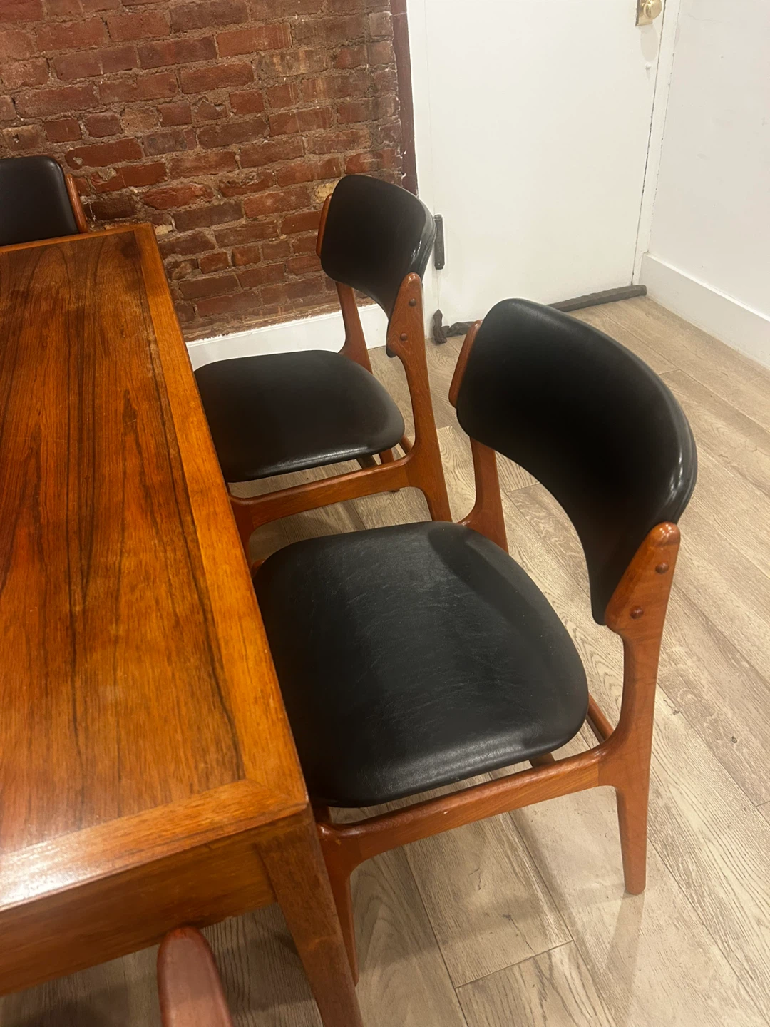 Rare Set of 6 Authentic Erik Buch Danish Modern Dining Chairs - photo 3
