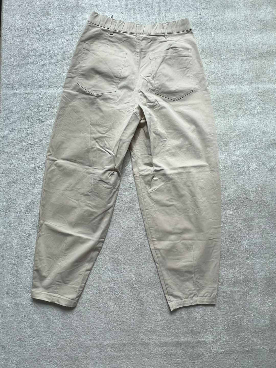 Zara Cream High-Waisted Trousers - Size M - photo 4