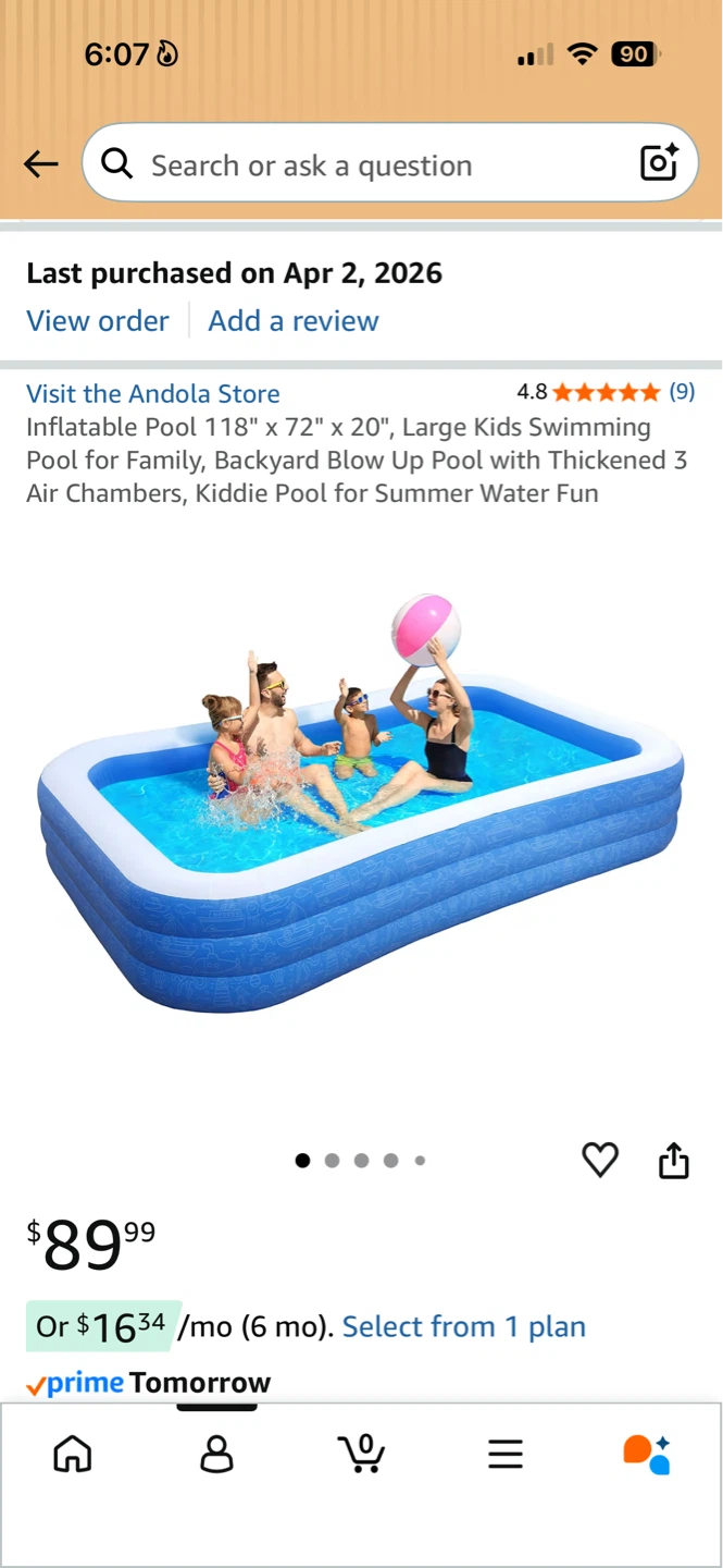 🌊 Large Inflatable Family Pool + Floating Chair – Brand New! ☀️