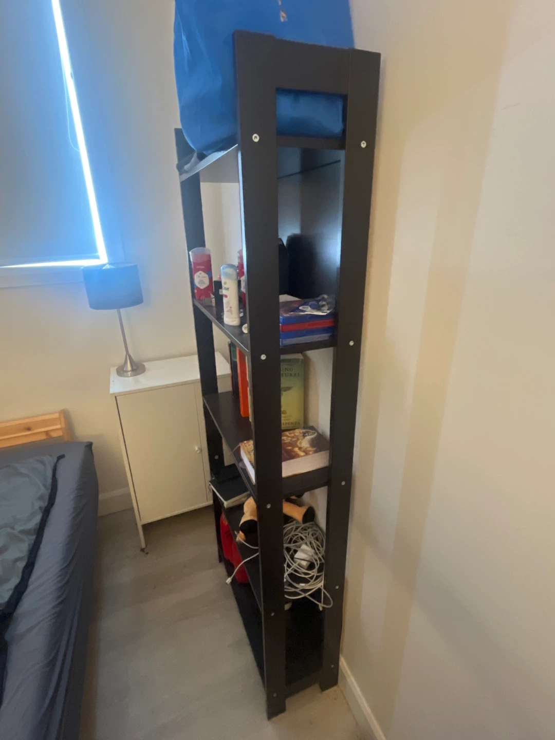 Black 4-Shelf Bookshelf - photo 3