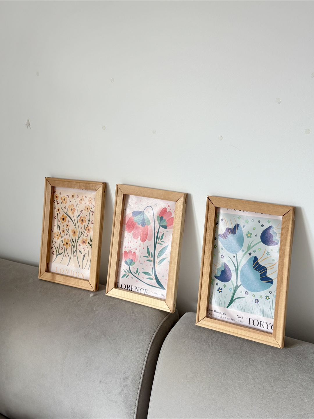 Set of 3 Framed Floral Art Prints
