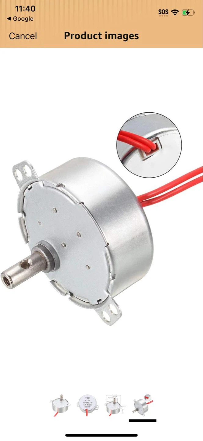New-TYC Synchronous Motor AC 24V 50/60Hz 4W 5/6 R/min
