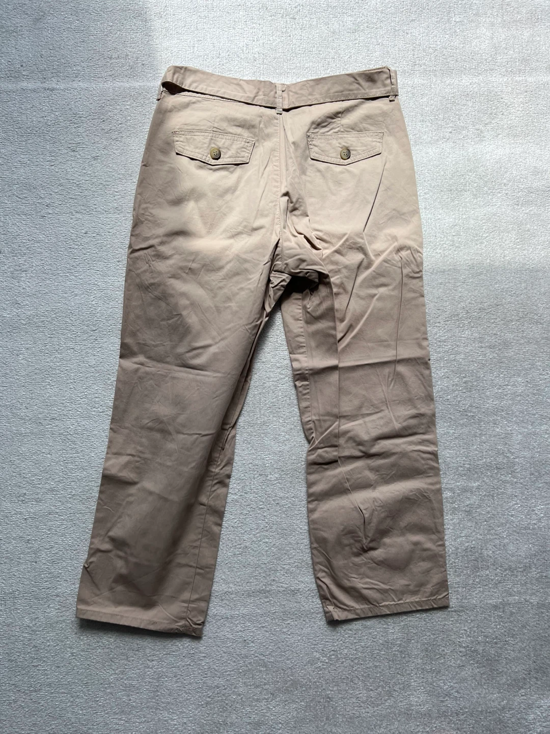 Zara Basic Z1975 Denim Beige Pants Size M - photo 4