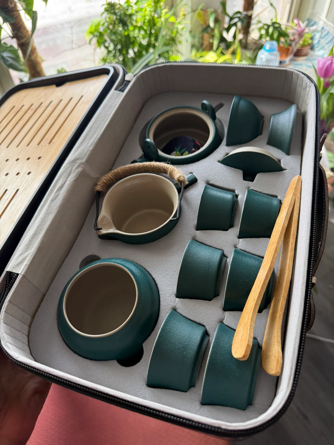 Ceramic Tea Set with Case