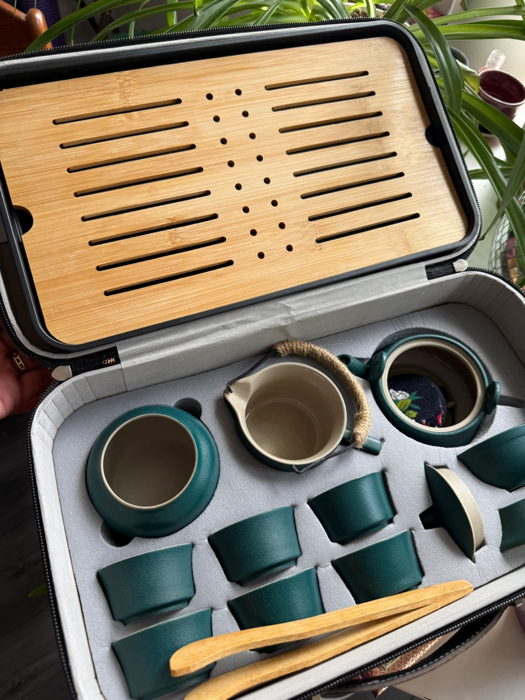Ceramic Tea Set with Case - photo 2