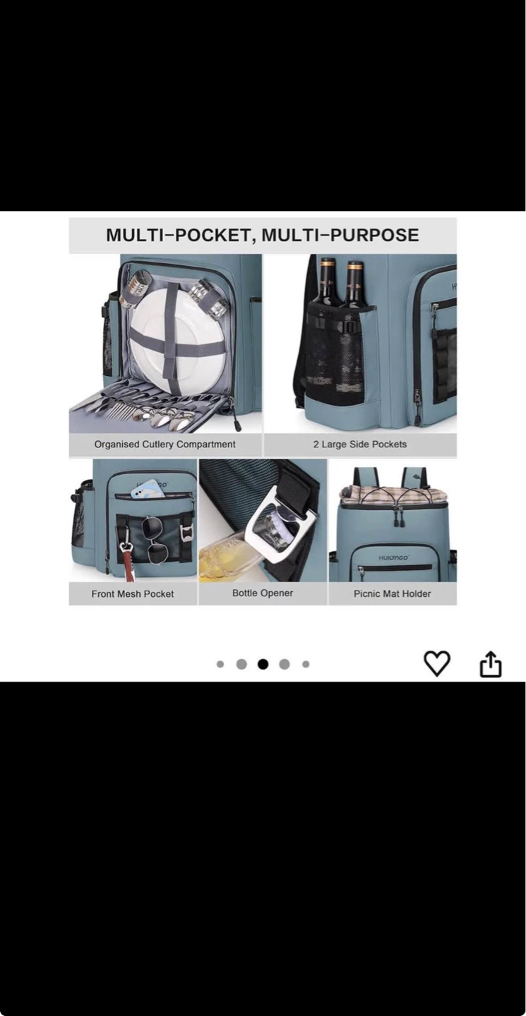Hulongo Insulated Cooler Backpack - Light Blue - photo 5