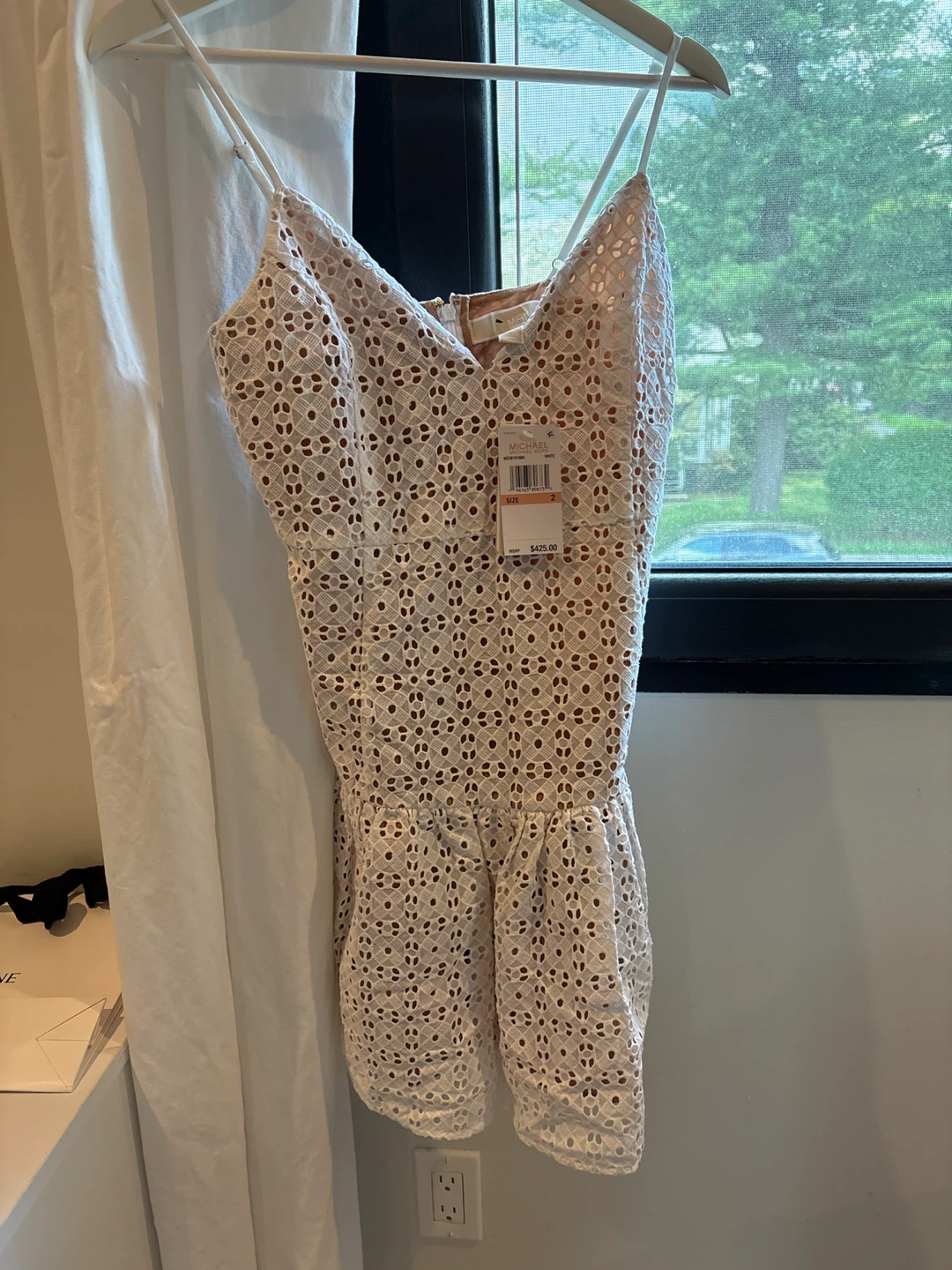 Michael Kors White Eyelet Dress - Size 2 - photo 2