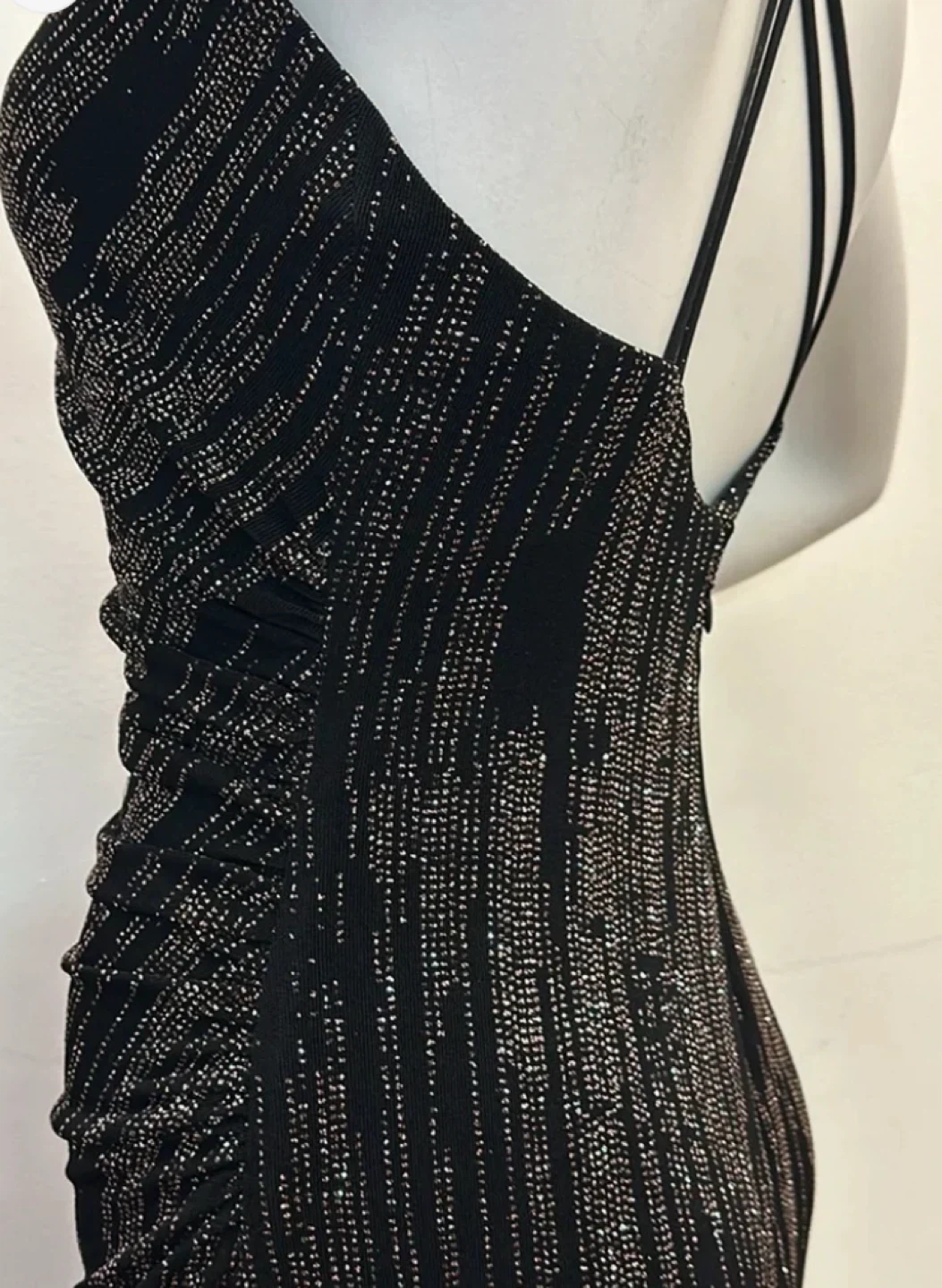 Original Le Château Black Sequin Halter Maxi Dress - photo 2