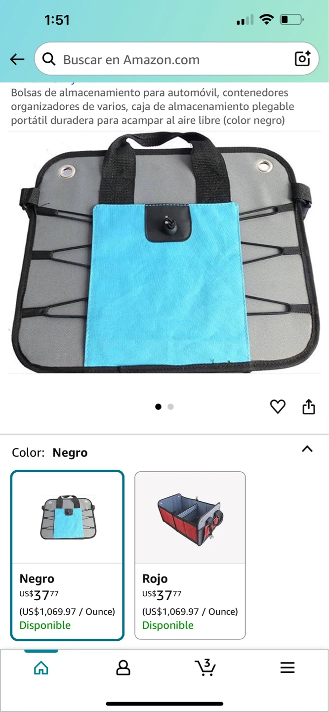 Reese Explore Blue Car Trunk Organizer - photo 2