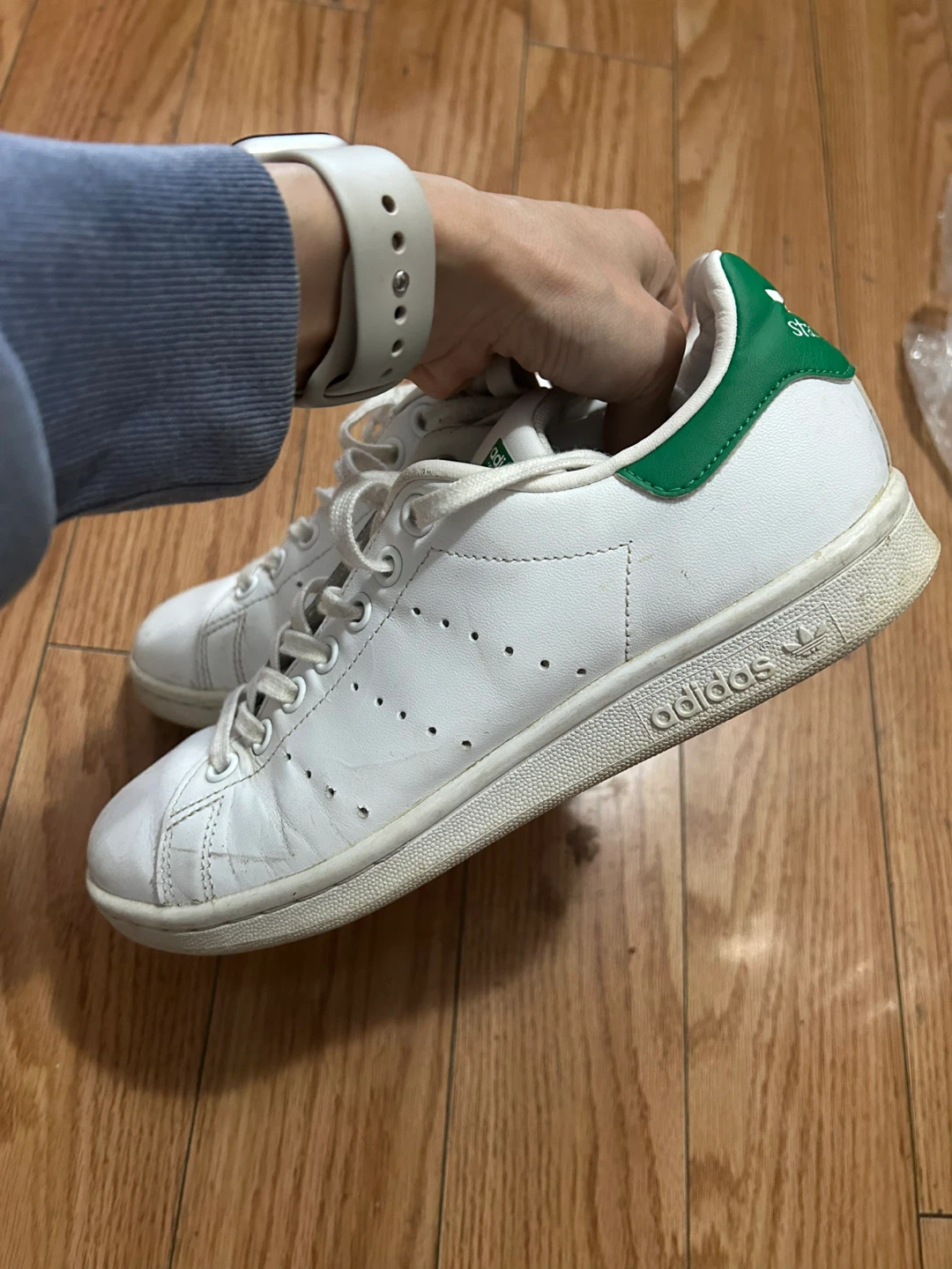 Size 6 Women Adidas Stan Smith Sneakers - White/Green - photo 4