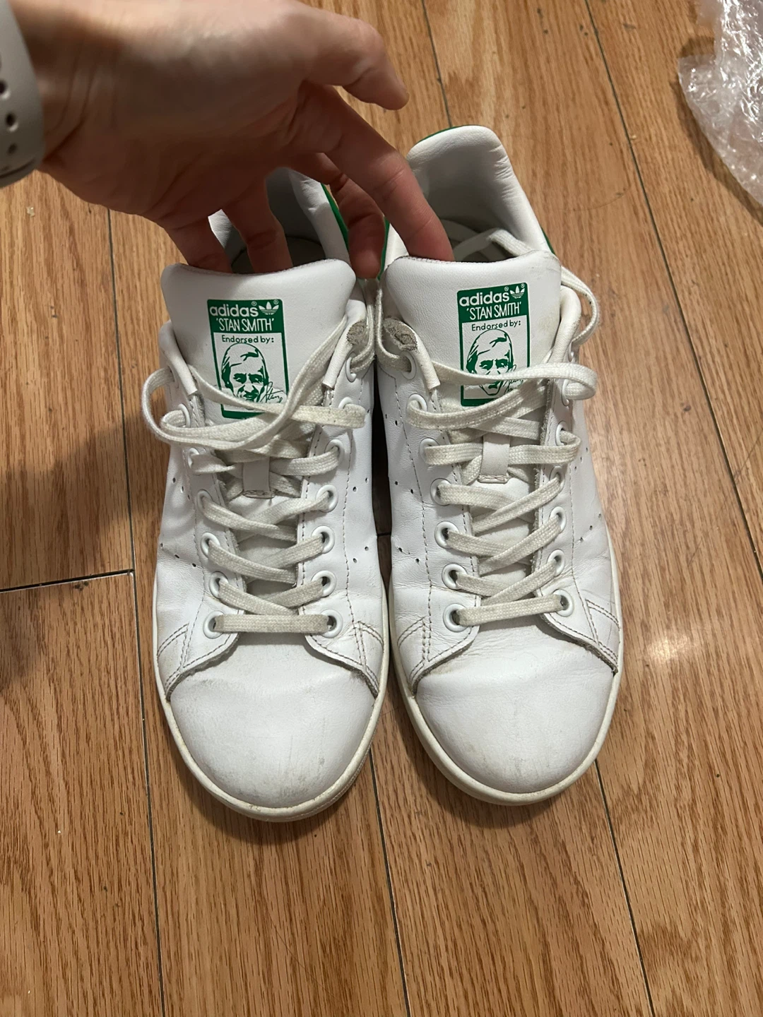 Size 6 Women Adidas Stan Smith Sneakers - White/Green