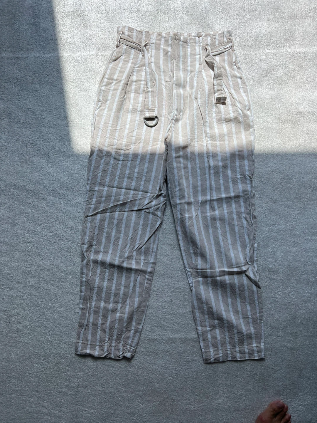 Abercrombie & Fitch Striped Linen Blend Pants - Size M