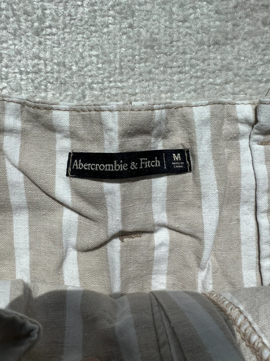 Abercrombie & Fitch Striped Linen Blend Pants - Size M - photo 2