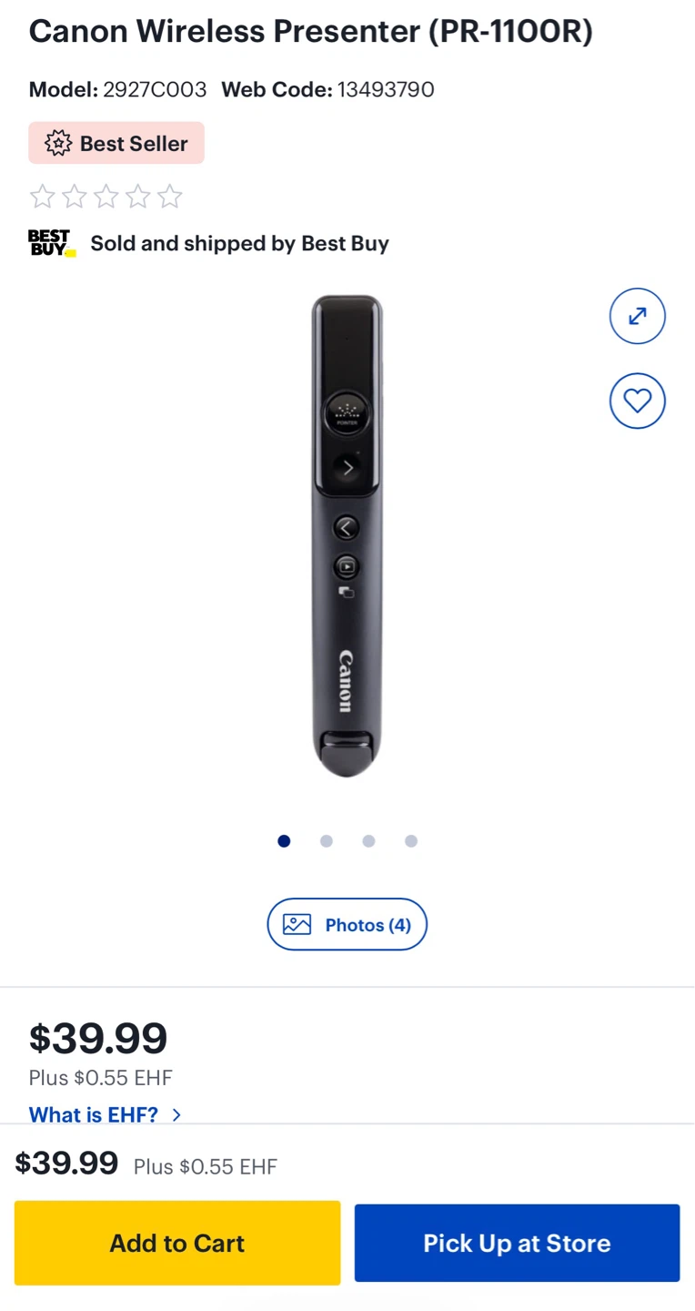 Canon Wireless Presenter PR-1100R - photo 2