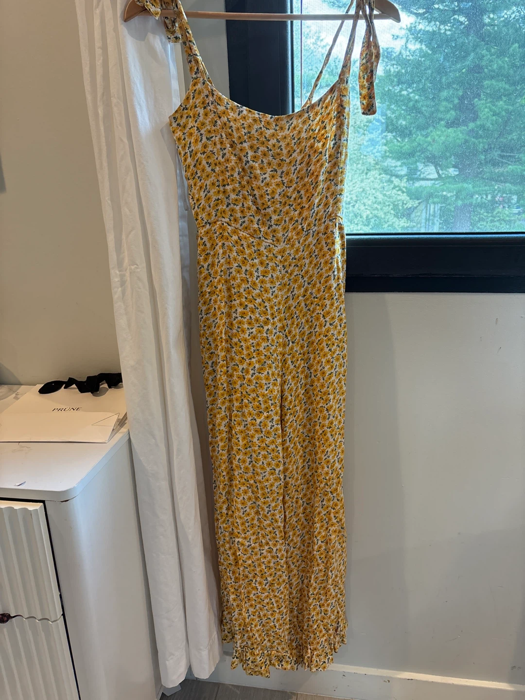 Faithfull the Brand Yellow Floral Jumpsuit