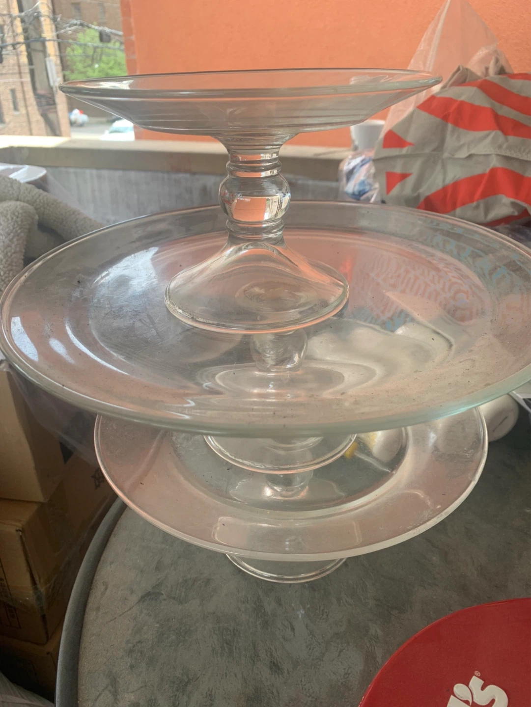 Clear Glass 3-Tier Serving Stand - photo 2