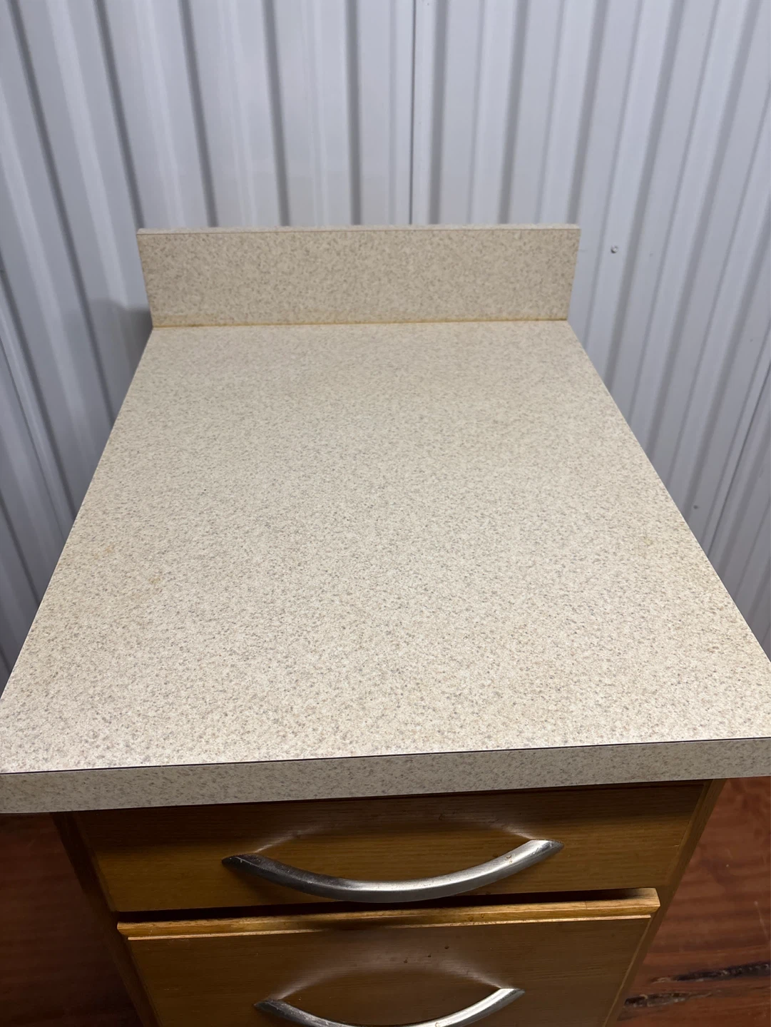 3 Drawer Wood Cabinet with Casters - photo 2