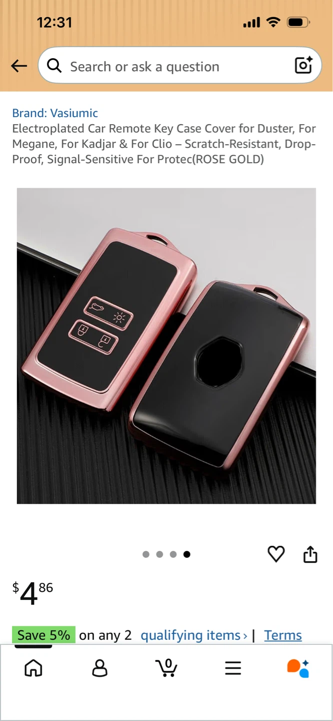 New-Rose Gold Car Key Fob Case Cover! - photo 2