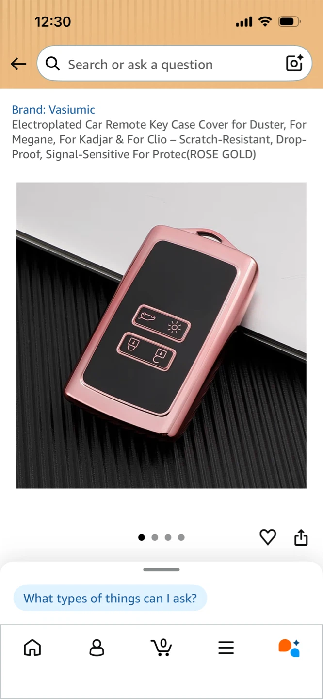 New-Rose Gold Car Key Fob Case Cover!